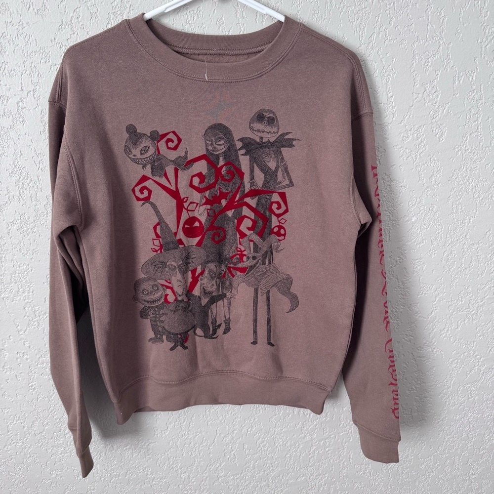 Disney Brown Sweatshirt - The Nightmare Before Christmas
